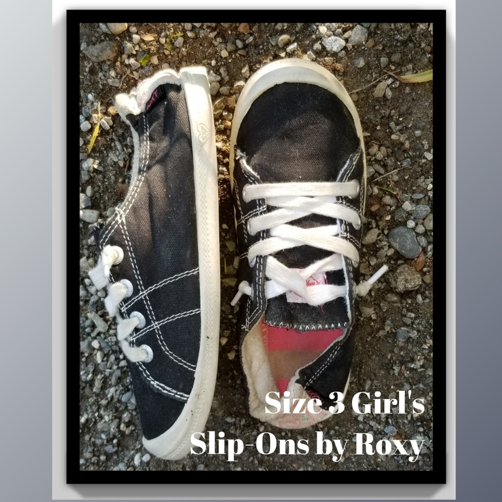 Size 3 - Kids/Girls Roxy Slip-On